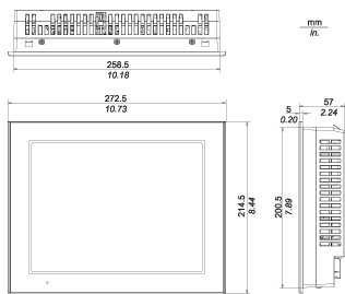 GP4000 Series External Dimensions