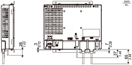 GP4000 Series External Dimensions