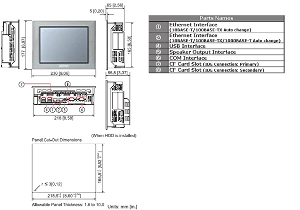 PS-3451AExternal Dimensions