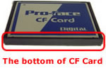 The bottom of CF Card