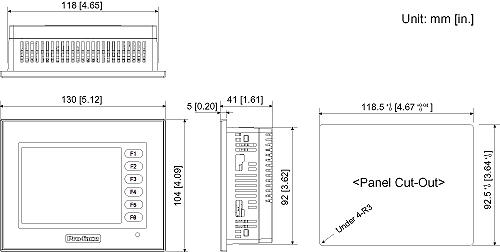 ST401-AG41-24V Dimensions