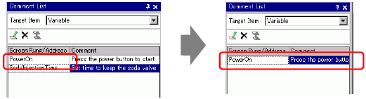 30.7.4 [Comment List] Window