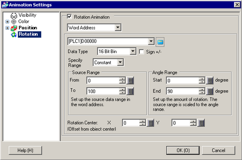 21.5.1 Procedure - Rotating Objects to show Changes in Condition