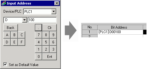 Select Address Key Different Types Address Input