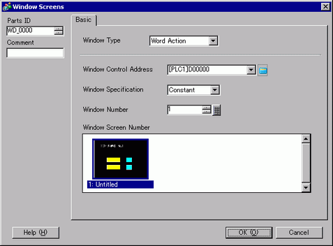 Window Control Area 12.4.1 Procedure - Changing Windows
